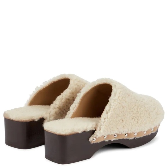 Ancient Greek Sandals x Zeus + Dione Shearling Clogs - Picture 4 of 13